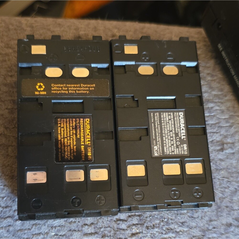 Duracell 2-Pack DR10/DR110 Ni-MH 1500mAh Camcorder Battery Packs